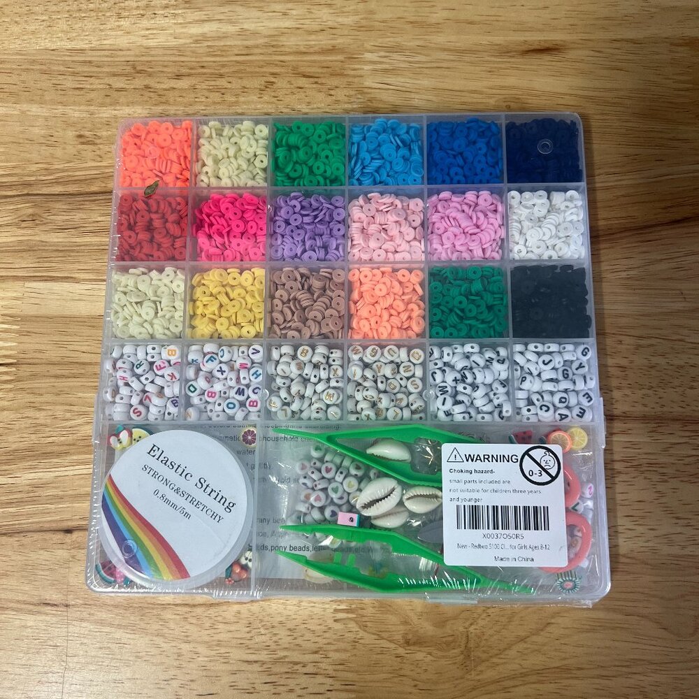 REDTWO Clay Beads For Jewelry Bracelet Making Women's Not Suitable For Children